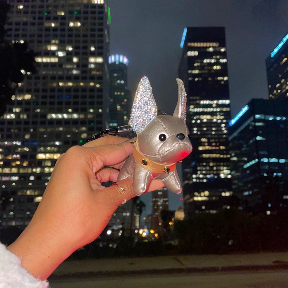 New Gold Frenchie Keychain